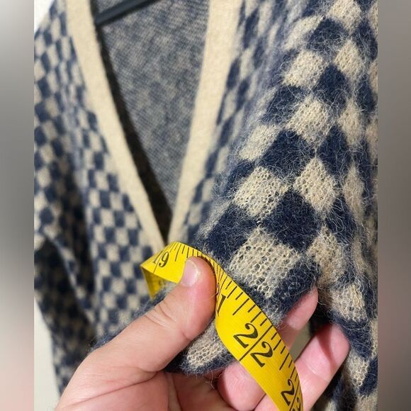 J.Crew Checkered V-Neck Cardigan Sweater - Picture 6 of 7